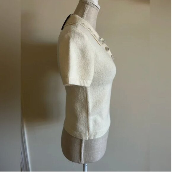 Anthropologie English Factory NWT short sleeve sweater top size XS - Picture 4 of 9